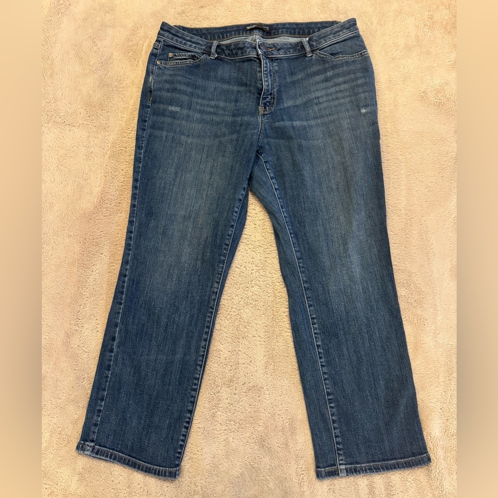 Simply Vera Vera Wang Dark Blue Straight Leg Jeans